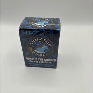 Chalk Talk Hockey -What’s The Score?  144 Quiz On Hockey Facts Card Game. (NEW)